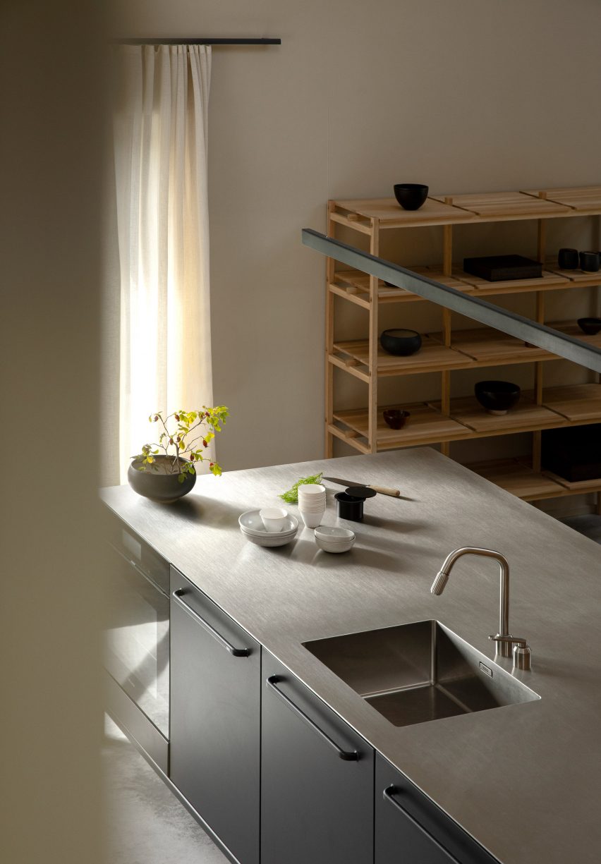 Kitchen inside Archipelago House by Norm Architects