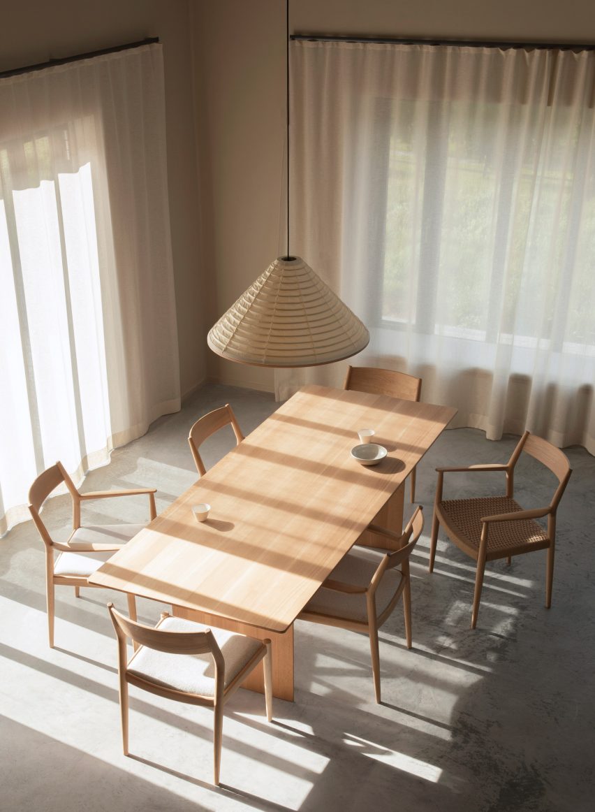 Dining room inside Archipelago House by Norm Architects
