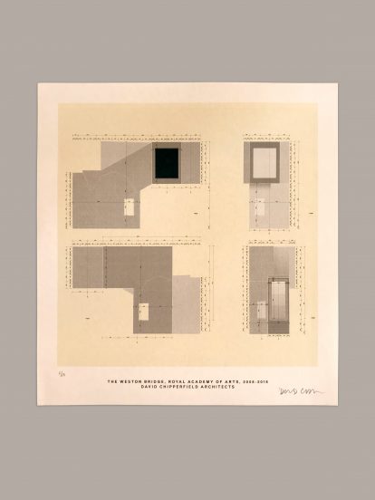 David Chipperfield's The Weston Bridge Royal Academy of Arts sketch for sale as part of the Architects for Beirut charity auction