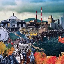 Tatiana Bilbao's Social Topography collage is for sale as part of the Architects for Beirut charity auction