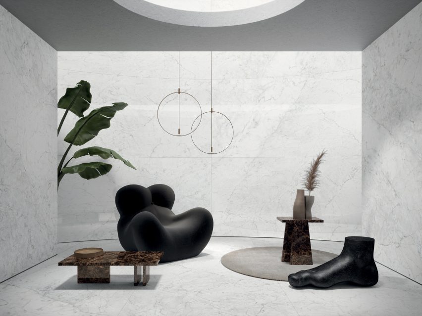 Michelangelo Altissimo​ by Ariostea in the Ultra Marmi​ collection