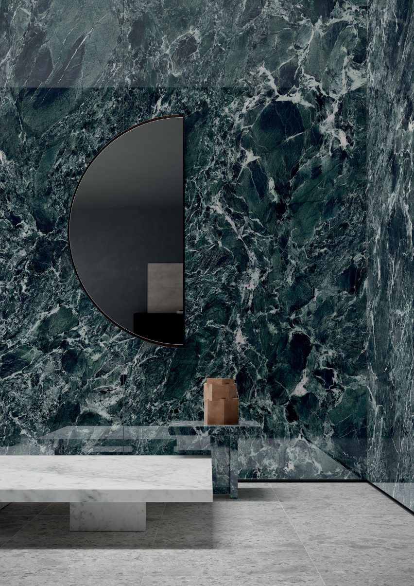 Verde Saint Denis ​by Ariostea in the Ultra Marmi​ collection
