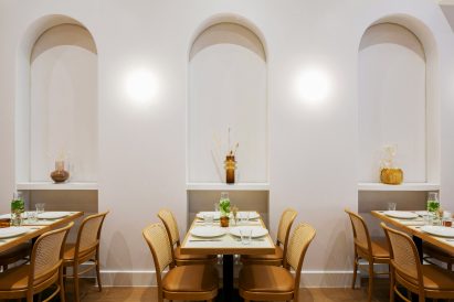 Dining area of Beam cafe in London