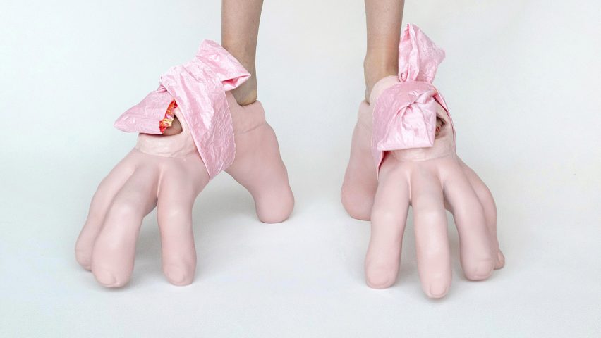Beate Karlsson uses silicone to make claw shoes and wearable replicas of Kim Kardashian’s bum