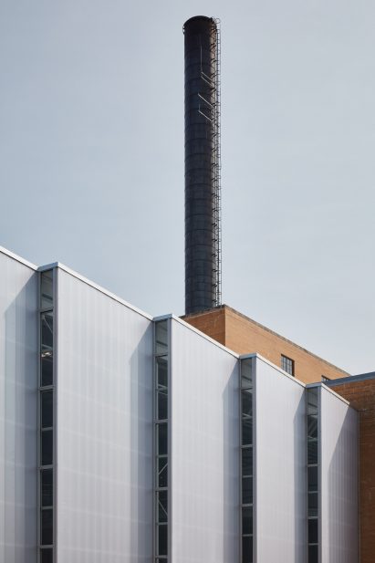 Translucent panels of Beloit Powerhouse by Studio Gang