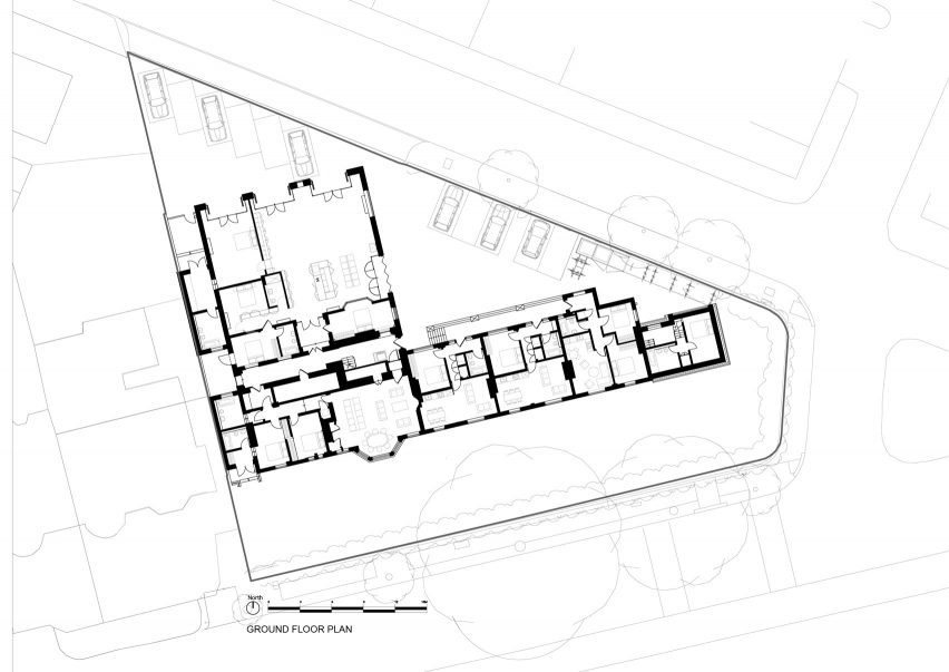 Plans for Belsize Fire Station converted into apartments by Tate Harmer, London