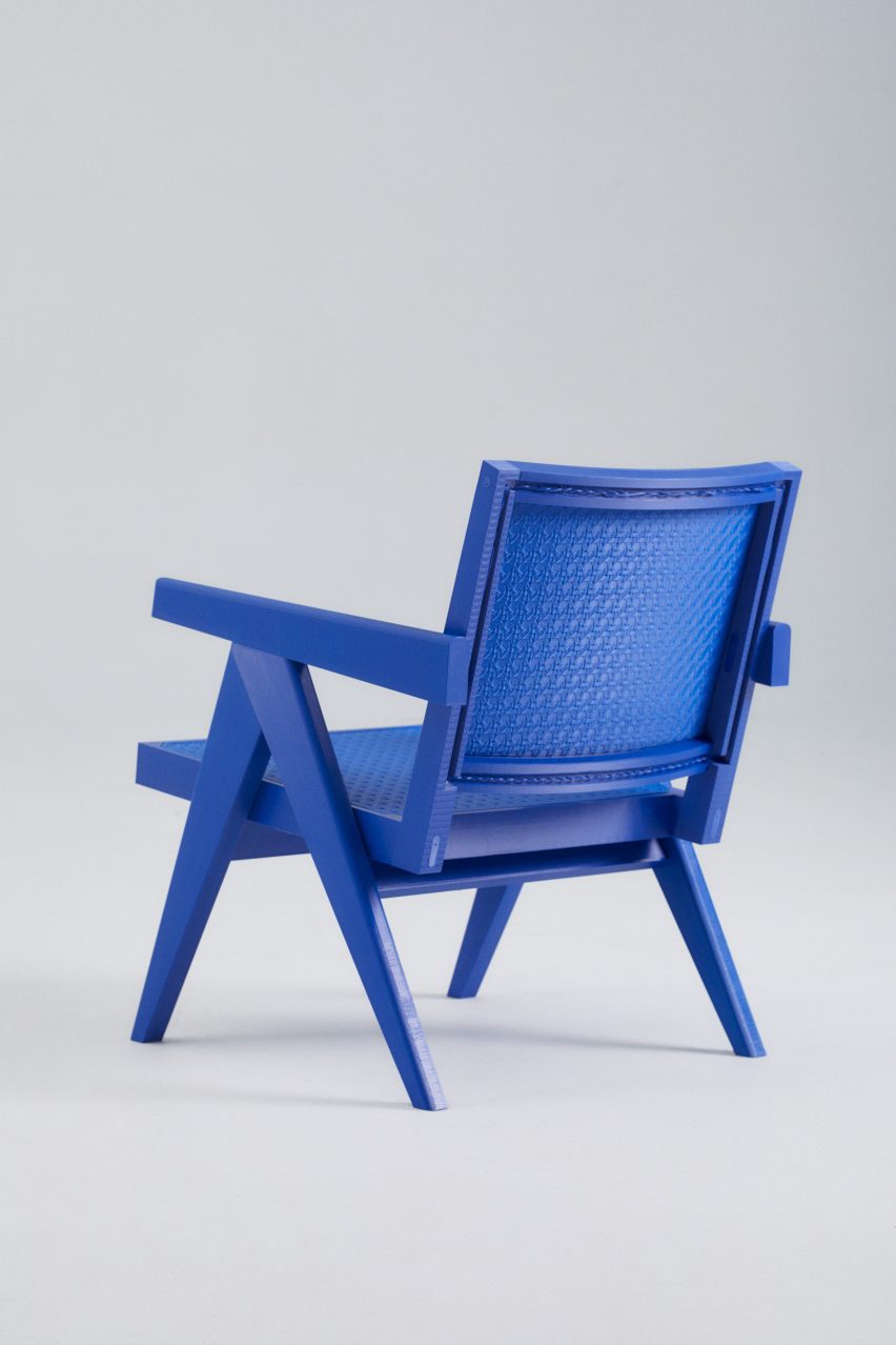 Streetwear version of Pierre Jeanneret's Chandigarh Easy Chair by Benjamin Fainlight