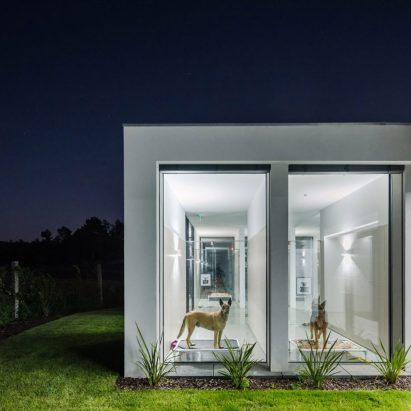 Dezeen's top hotels of 2020: Canine and Feline Hotel by Raulino Silva Arquitecto