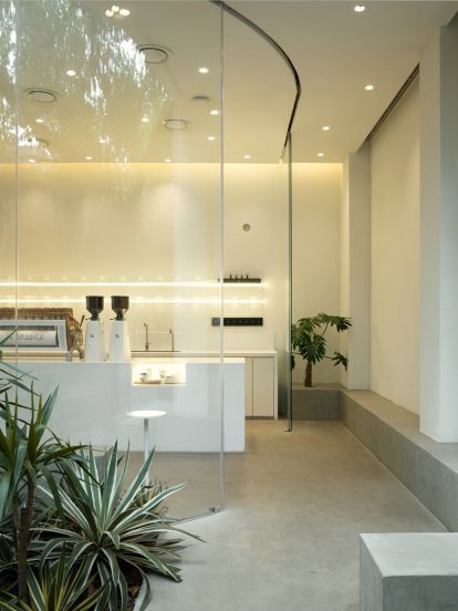 Benches at % Arabica West by BLUE Architecture studio