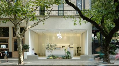 Exterior of % Arabica West by BLUE Architecture studio