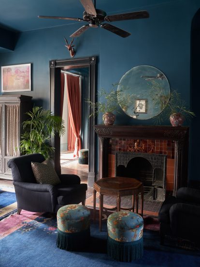 The Chloe hotel in New Orleans features moody interiors