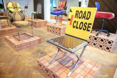 SMC Samir Mohd Carpentry chair from How to be at Rest installation at Dubai Design Week