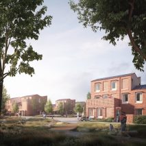 An exterior visual of a site in Mikhail Riches' Housing Delivery Programme in York