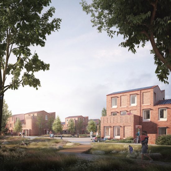 An exterior visual of a site in Mikhail Riches' Housing Delivery Programme in York