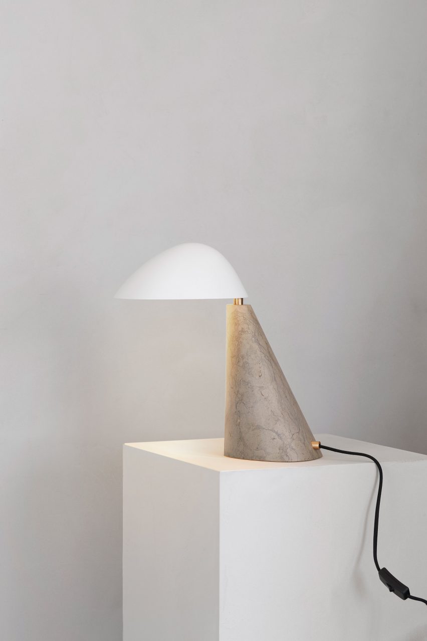 Space Copenhagen's sculptural Fellow Lamp for the Complements collection by Fredericia