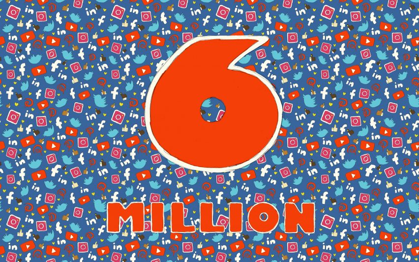 dezeen hits six million social media followers