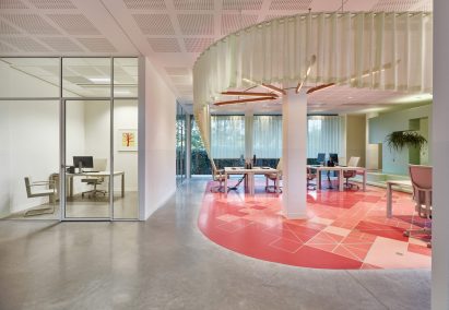 Staff area of Domstate Zorghotel rehabilitation centre by by Van Eijk & Van der Lubbe, Utrecht