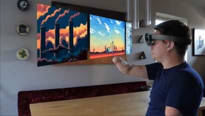 The Dots gesture-recognition system in use on screen