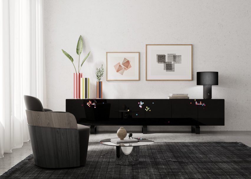 The all-black Dreams cabinet by Cristian Zuzunaga for BD Barcelona