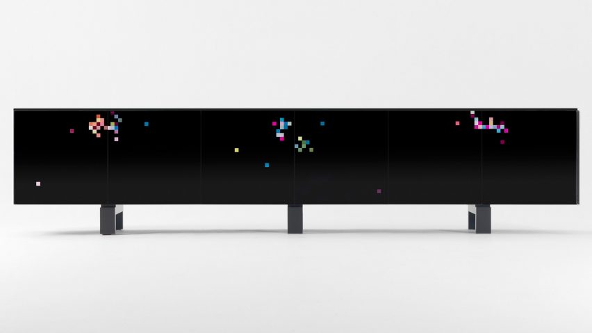 The all-black Dreams cabinet by Cristian Zuzunaga for BD Barcelona