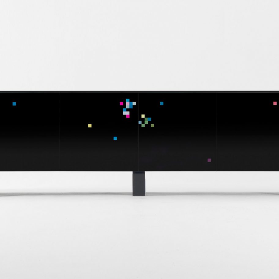 The all-black Dreams cabinet by Cristian Zuzunaga for BD Barcelona
