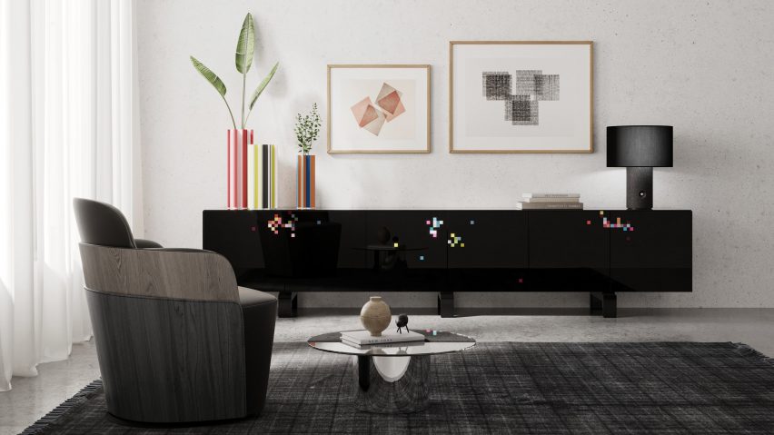The all-black Dreams cabinet by Cristian Zuzunaga for BD Barcelona