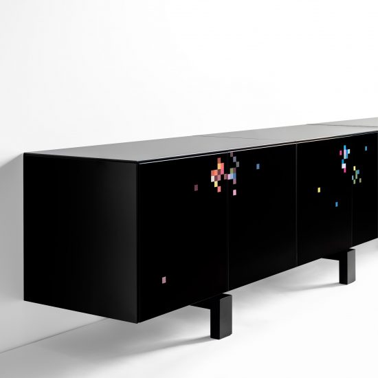 The all-black Dreams cabinet by Cristian Zuzunaga for BD Barcelona