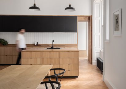 IKEA kitchen in Edinburgh apartment