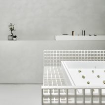Edition X cannabis dispensary in Toronto has display counters made from industrial grating