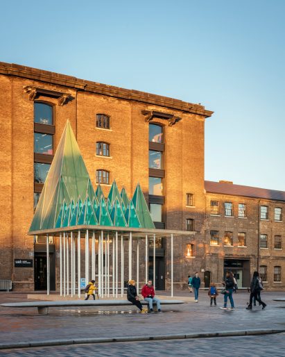 The Electric Nemeton Christmas installation by Sam Jacob Studio in King's Cross, London