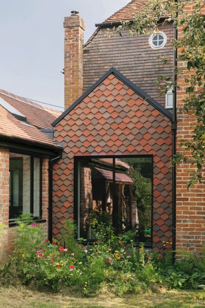 Gable facade of Farley Farmhouse by Emil Eve Architects
