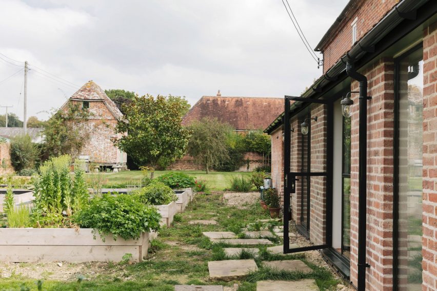 Garden at Farley Farmhouse by Emil Eve Architects