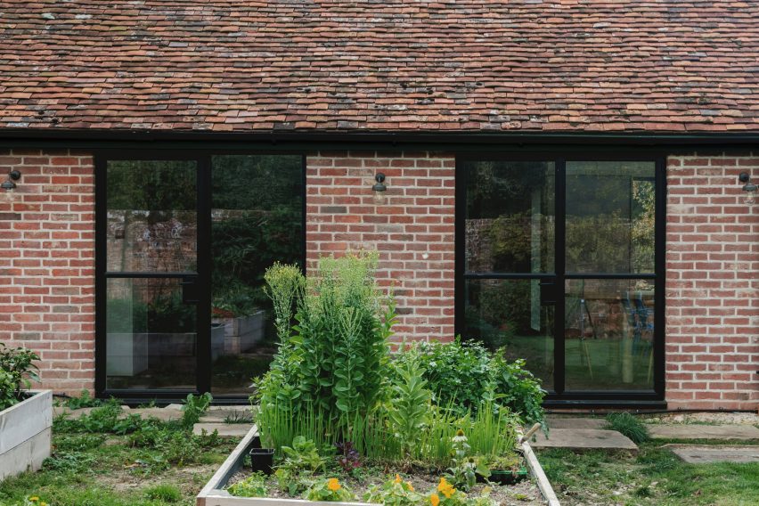 Garden at Farley Farmhouse by Emil Eve Architects