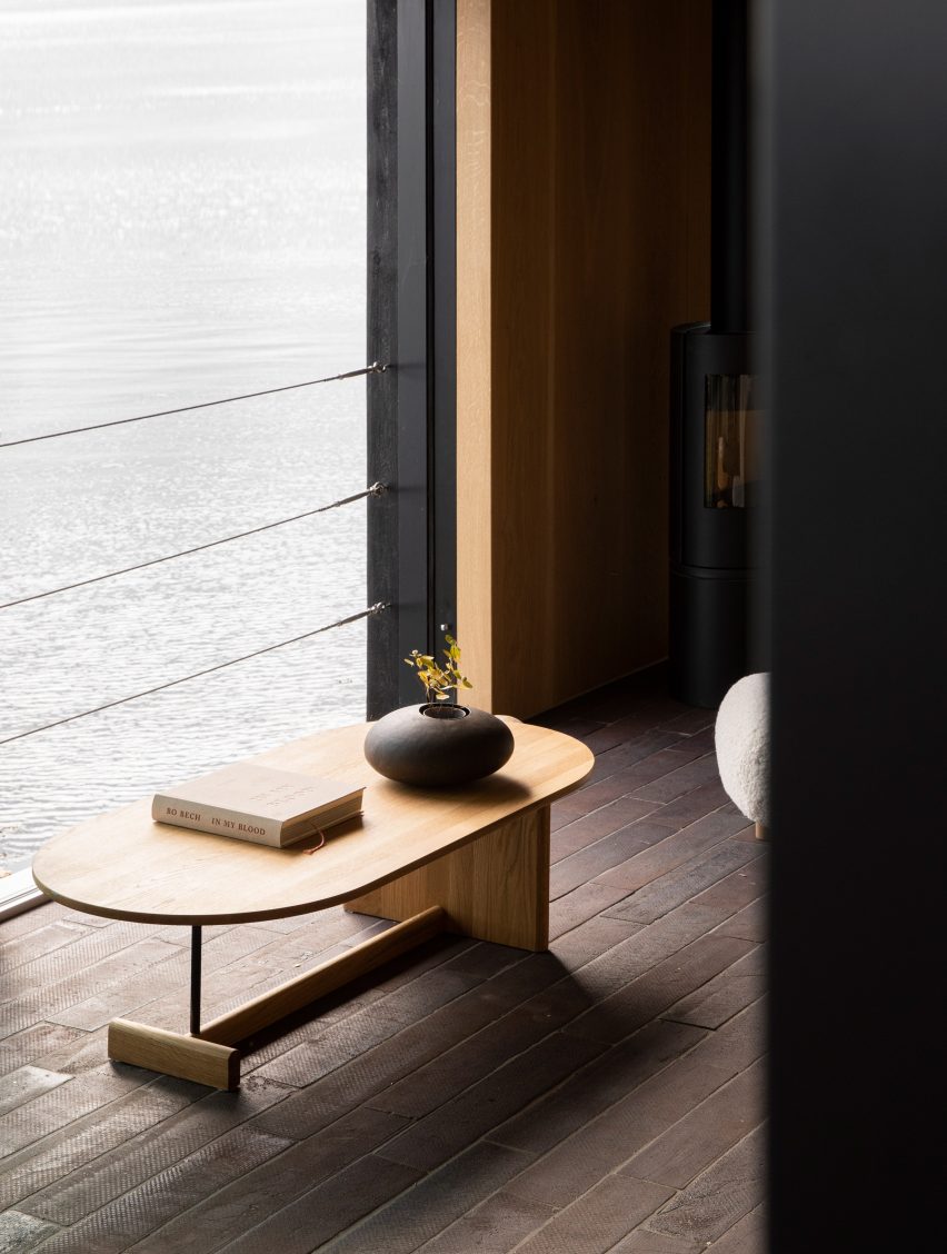 Fjord Boat House by Norm Architects includes Koku Table