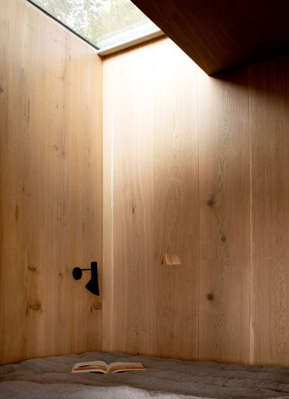 Bedroom of Fjord Boat House by Norm Architects