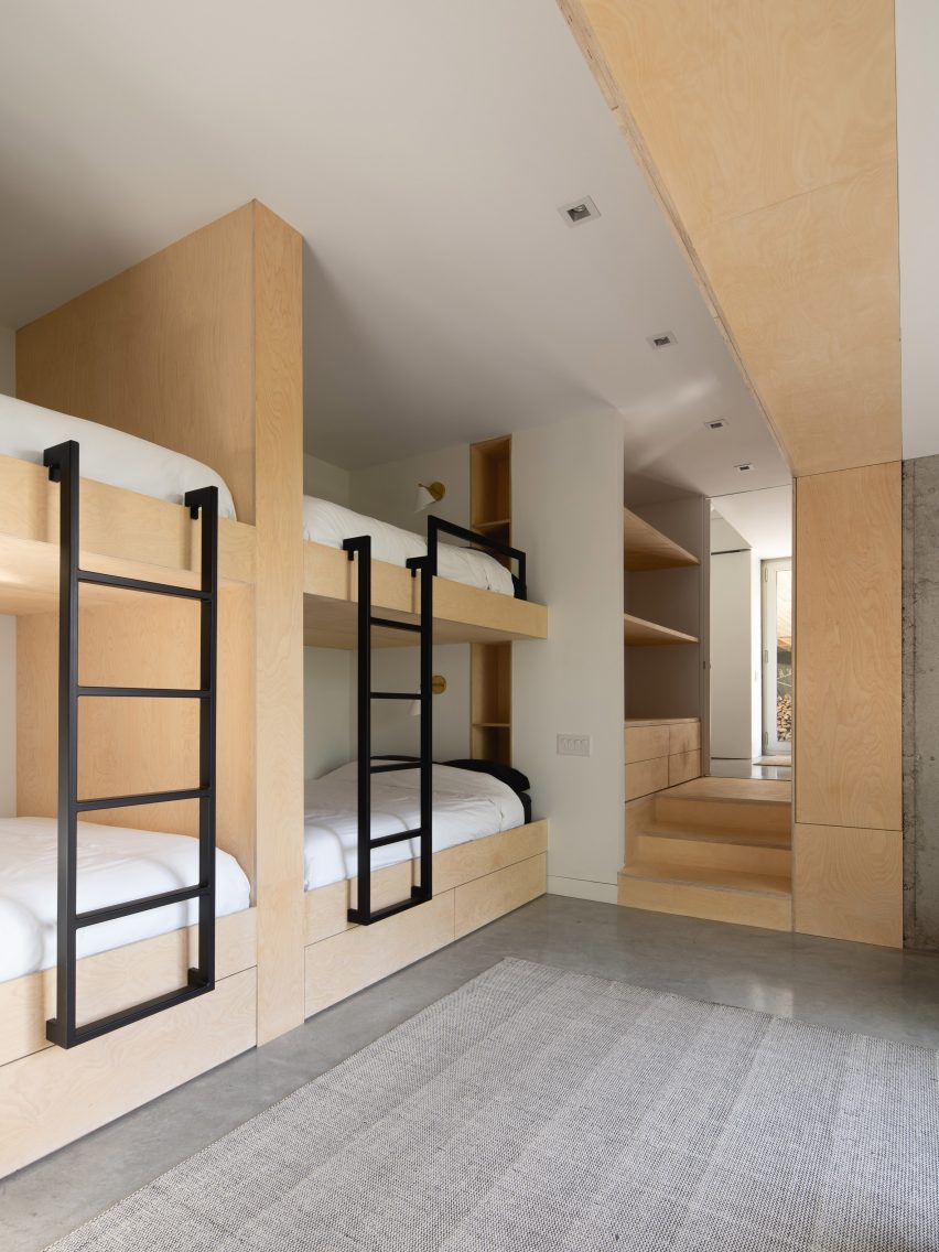 Bunk room in Forest House I by Natalie Dionne Architecture