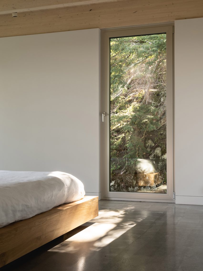 Bedroom window in Forest House I by Natalie Dionne Architecture