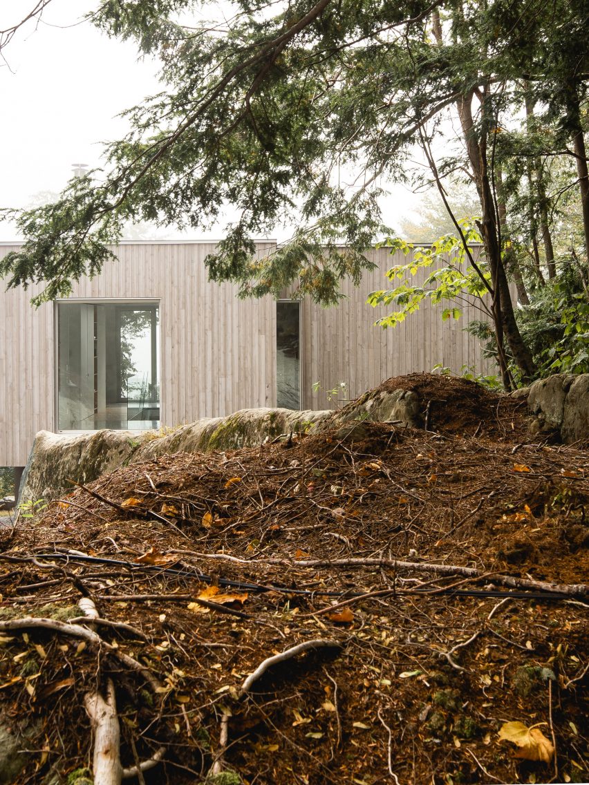 Exterior of Forest House I by Natalie Dionne Architecture