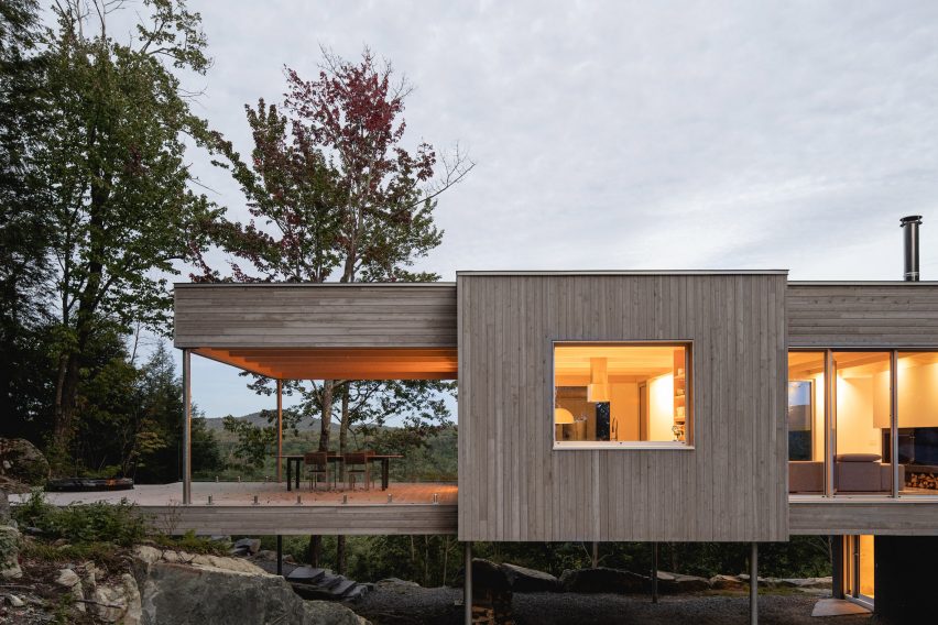 Terrace of Forest House I by Natalie Dionne Architecture
