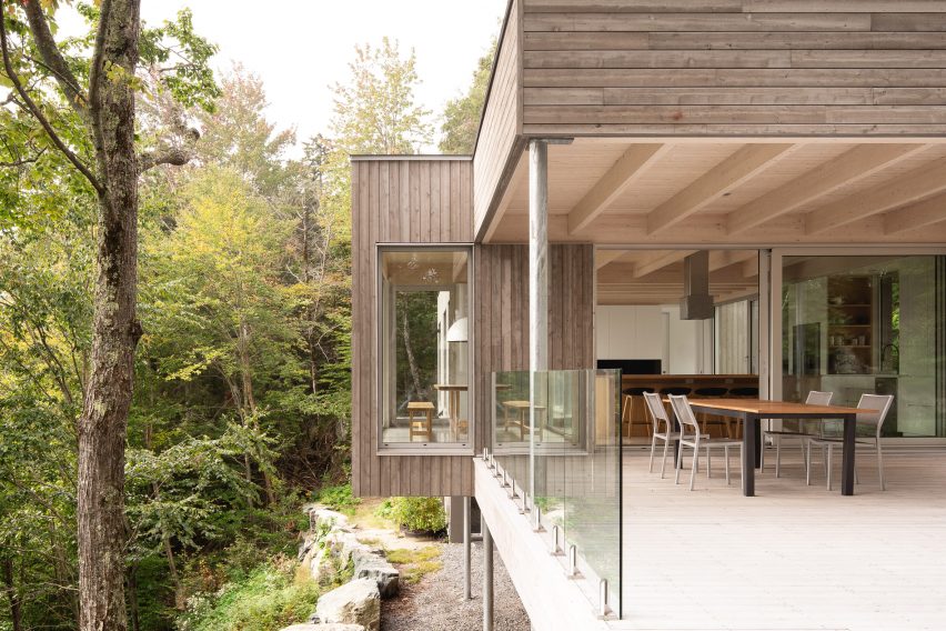 Terrace of Forest House I by Natalie Dionne Architecture