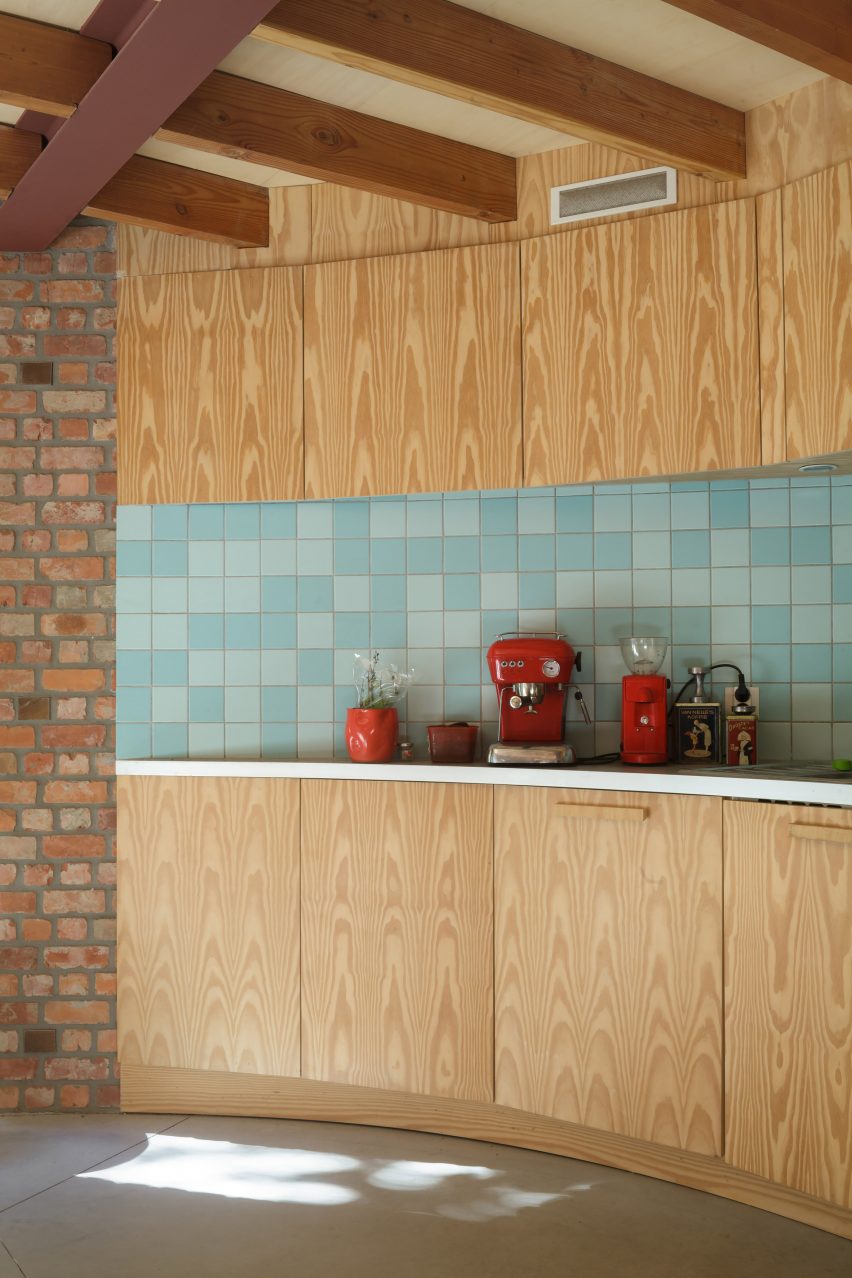 GjG House built of reclaimed bricks by BLAF Architecten in Ghent, Belgium