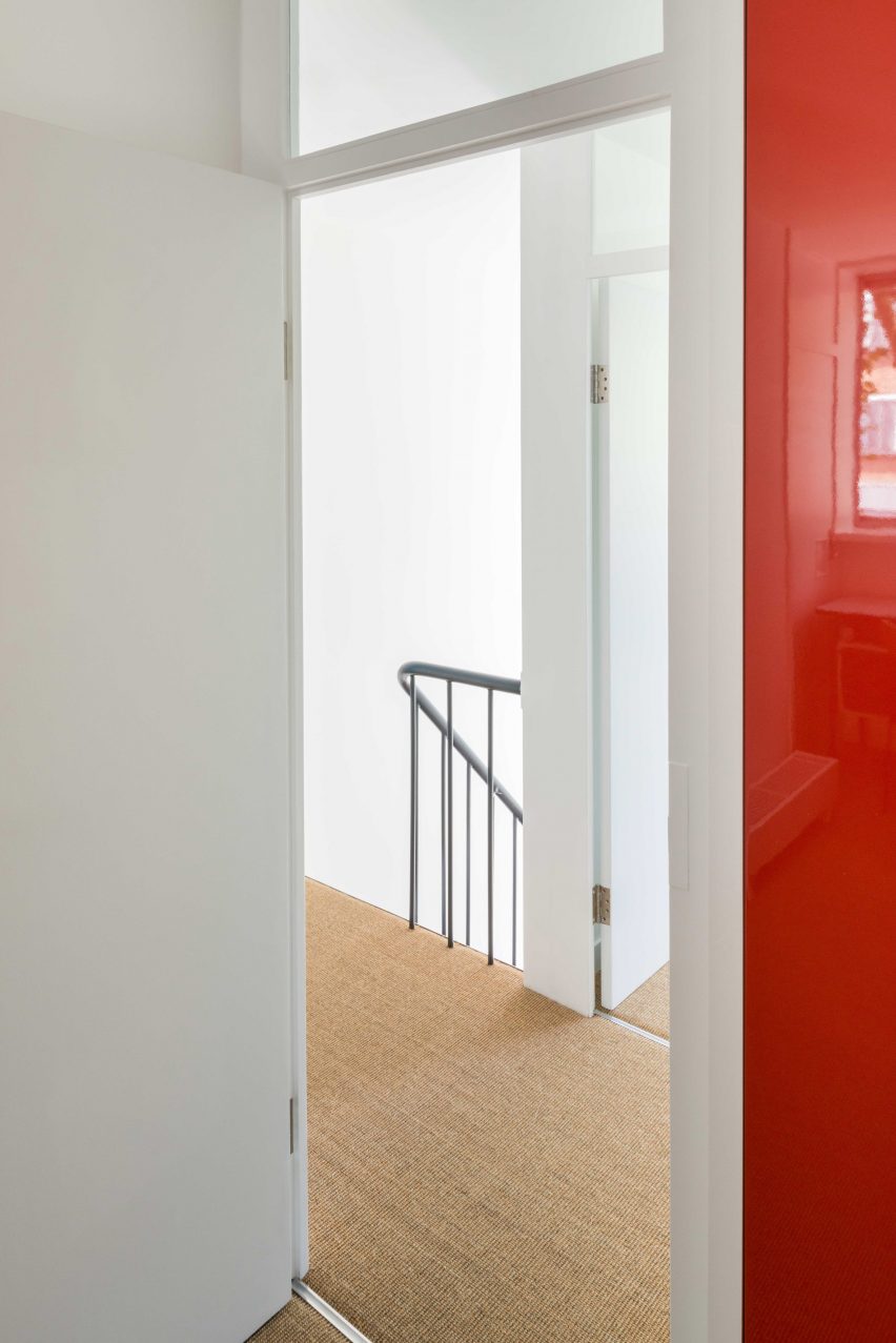 Upstairs hallway in Golden Lane flat by Archmongers