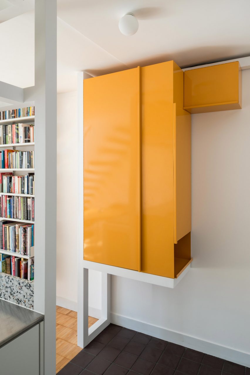 Steel storage cabinets in Golden Lane flat by Archmongers