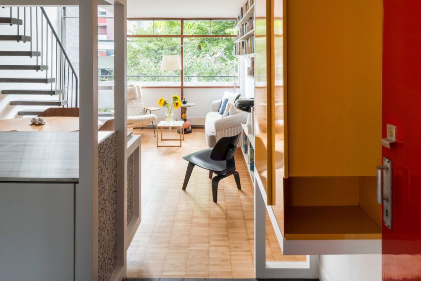 View from entrance in Golden Lane flat by Archmongers