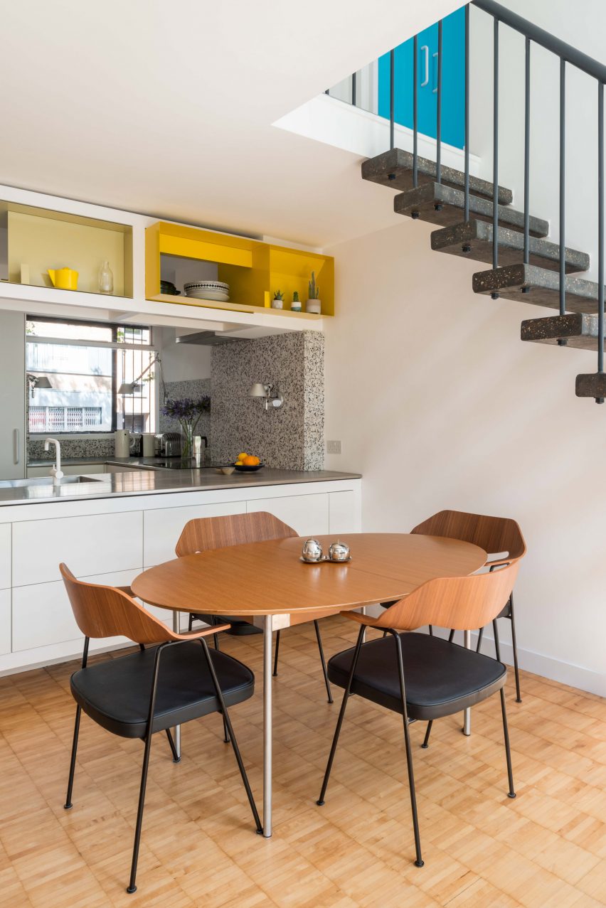 Dining table in Golden Lane flat by Archmongers