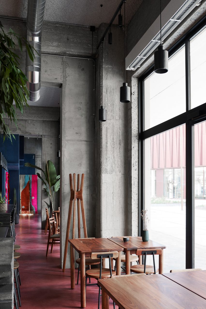 Window seats at Hija de Sanchez Cantina by OEO Studio
