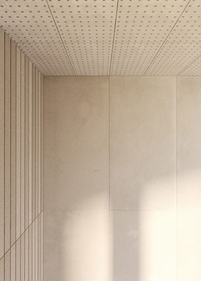 Honext's material can be used in construction for interior partitioning or cladding
