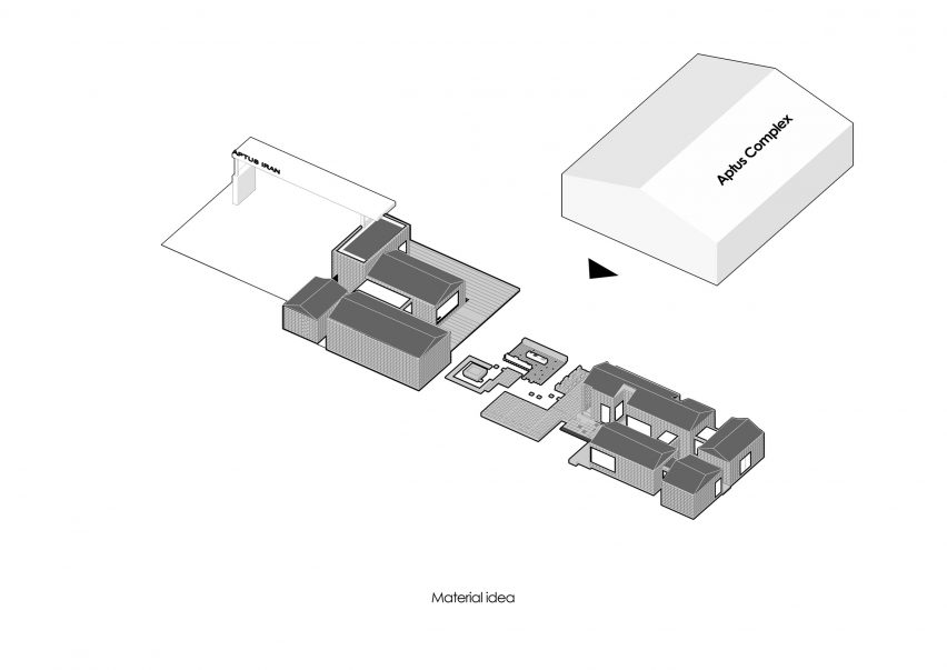 Material idea for Aptus Factory Showroom by Hooba Design Group