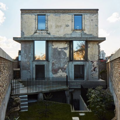 The front facade of Mole House, UK, by Adjaye Associates