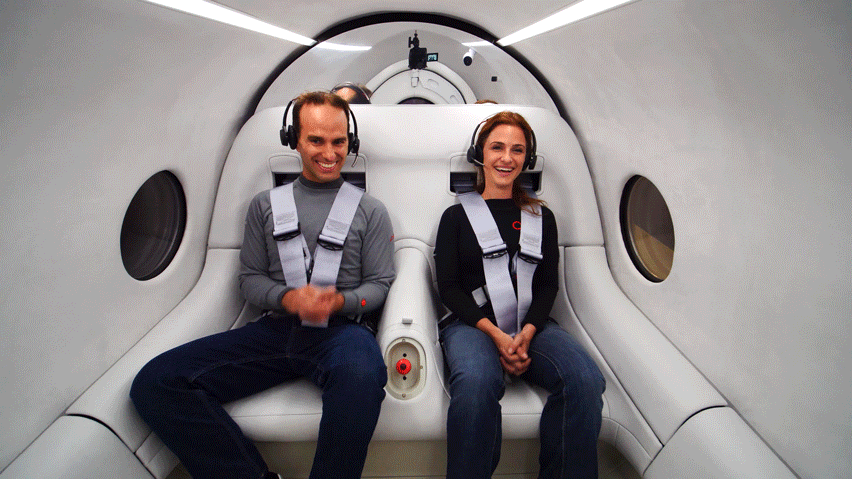 First human passengers travel in BIG-designed hyperloop system